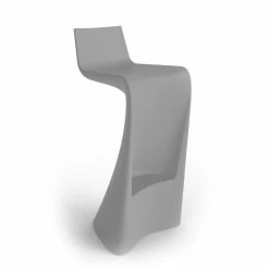 Vondom WING Barhocker - 40x40x87 Cm - Stahlgrau