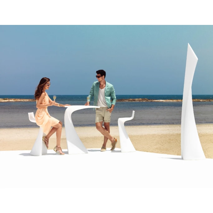 Vondom WING Barhocker - 40x40x87 Cm - Anthrazit – Bild 2