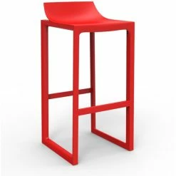 Vondom WALLSTREET Barhocker - 2er Set - 2er Set - 42x42x86 Cm - Rot