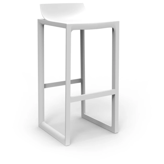 Vondom WALLSTREET Barhocker - 2er Set - 2er Set - 42x42x86 Cm - Weiß