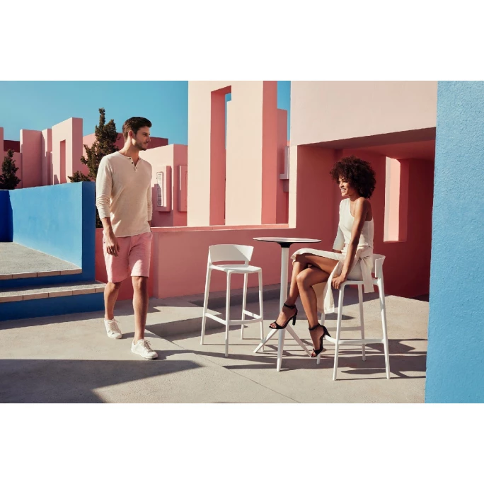 Vondom AFRICA Barhocker - 4er Set - 4er Set - 48x48x95 Cm - Schwarz – Bild 2