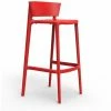 Vondom AFRICA Barhocker - 4er Set - 4er Set - 48x48x95 Cm - Rot