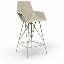 Vondom FAZ Barhocker - 4er Set - 4er Set - 57x51x102 Cm - Ecru