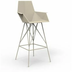 Vondom FAZ Barhocker - 4er Set - 4er Set - 57x51x111 Cm - Ecru
