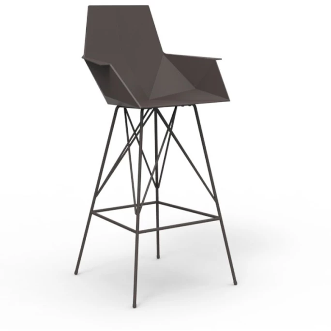 Vondom FAZ Barhocker - 4er Set - 4er Set - 57x51x111 Cm - Broncefarben