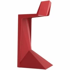 Vondom VOXEL Barhocker - 4er Set - 4er Set - 39,5x41x91 Cm - Rot