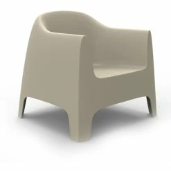 Vondom SOLID Lounge Sessel - 4er Set - 4er Set - 84x80x81 Cm - Ecru