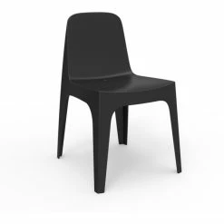 Vondom SOLID Stuhl - 4er Set - 4er Set - 49x53x80 Cm - Schwarz