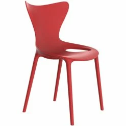 Vondom LOVE Stuhl- 4er-Set - 4er Set - 53x51x87 Cm - Rot