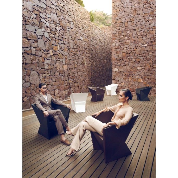 Vondom FAZ Stuhl Mit Armlehnen - 72x65x76 Cm - Weiß – Bild 4