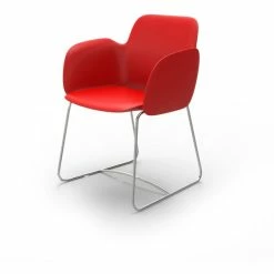 Vondom PEZZETTINA Stuhl Mit Armlehnen - 58x55x80 Cm - Rot
