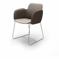 Vondom PEZZETTINA Stuhl Mit Armlehnen - 58x55x80 Cm - Taupe