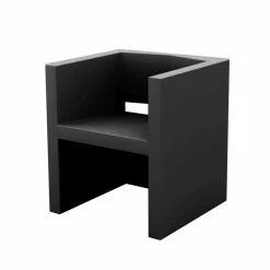 Vondom VELA Stuhl Mit Armlehnen - 58x55x65 Cm - Schwarz