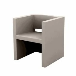 Vondom VELA Stuhl Mit Armlehnen - 58x55x65 Cm - Taupe