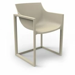 Vondom WALLSTREET Stuhl Mit Armlehnen - 2er Set - 2er Set - 57x53x80 Cm - Ecru