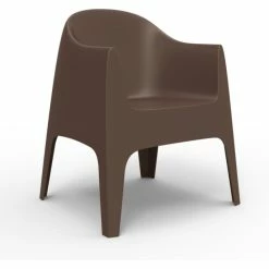 Vondom SOLID Stuhl Mit Armlehnen - 4er Set - 4er Set - 65x60x80 Cm - Broncefarben