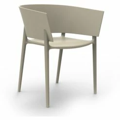 Vondom AFRICA Stuhl Mit Armlehnen - 4er Set - 4er Set - 58x53x75 Cm - Ecru