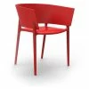 Vondom AFRICA Stuhl Mit Armlehnen - 4er Set - 4er Set - 58x53x75 Cm - Rot