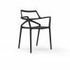 Vondom DELTA Stuhl Mit Armlehnen - 4er Set - 4er Set - 59x50x80 Cm - Schwarz