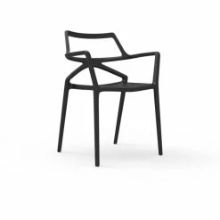 Vondom DELTA Stuhl Mit Armlehnen - 4er Set - 4er Set - 59x50x80 Cm - Schwarz