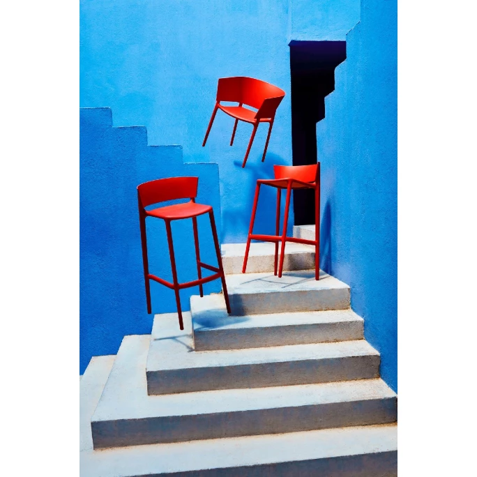 Vondom AFRICA Thekenhocker - 4er Set - 4er Set - 48x47x85 Cm - Weiß – Bild 2