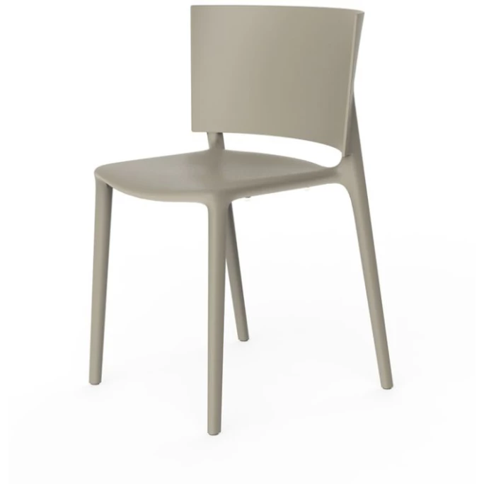 Vondom AFRICA Stuhl - 4er Set - 4er Set - 52x51x80 Cm - Ecru