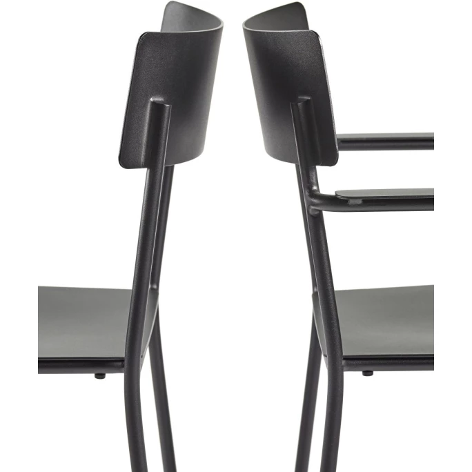 Serax August Stuhl 2er Set - 2 Stühle à Länge 49,4 Cm X Breite 48,8 Cm X Höhe 85 Cm - Schwarz – Bild 6