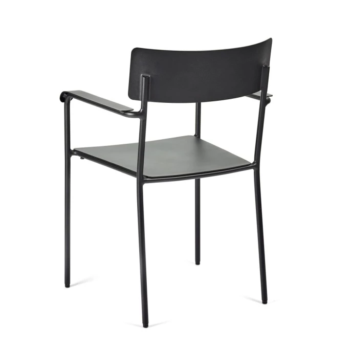 Serax August Armlehnstuhl 2er Set - 2 Stühle à Länge 49,4 Cm X Breite 48,8 Cm X Höhe 85 Cm - Schwarz – Bild 2