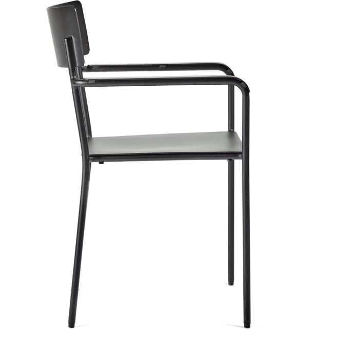 Serax August Armlehnstuhl 2er Set - 2 Stühle à Länge 49,4 Cm X Breite 48,8 Cm X Höhe 85 Cm - Schwarz – Bild 3