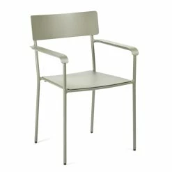 Serax August Armlehnstuhl 2er Set - 2 Stühle à Länge 49,4 Cm X Breite 48,8 Cm X Höhe 85 Cm - Eucalyptus Grün