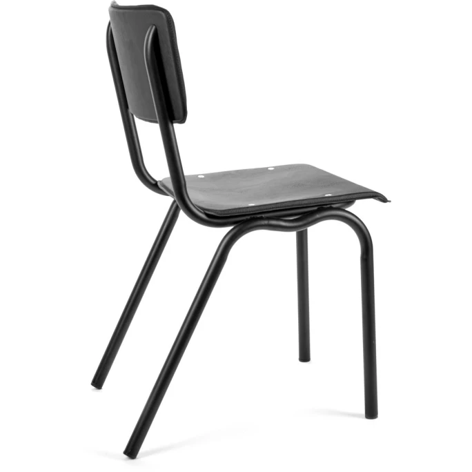 Serax Vinyl-Vinyl Stuhl 2er Set - 2 Stühle à Länge 50 Cm X Breite 41 Cm X Höhe 80 Cm - Schwarz – Bild 2