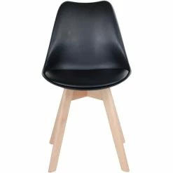 House Nordic Molde Stuhl - 2er-Set - 2er-Set - 55x48x87 Cm - Schwarz