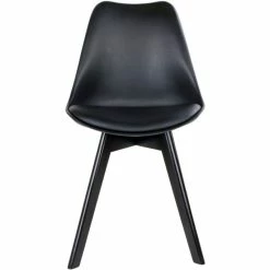 House Nordic Viborg Stuhl 2er-Set - 2er-Set - 55x48x87 Cm - Schwarz