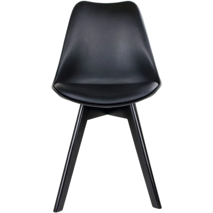 House Nordic Viborg Stuhl 2er-Set - 2er-Set - 55x48x87 Cm - Schwarz