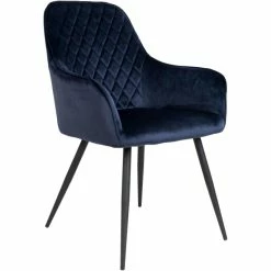 House Nordic Harbo Stuhl 2er-Set - 2er-Set - 65x57x87 Cm - Blau