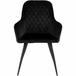 House Nordic Harbo Stuhl 2er-Set - 2er-Set - 65x57x87 Cm - Schwarz