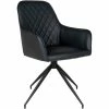 House Nordic Harbo Stuhl Mit Drehfunktion - 57x56x89 Cm - Schwarz