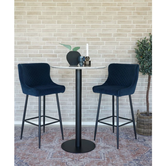 House Nordic Dallas Barhocker - 56x48x105 Cm - Dunkelblau – Bild 6