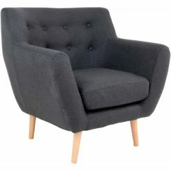 House Nordic Monte Sessel Mit Armlehnen - 76x81x79 Cm - Dunkelgrau