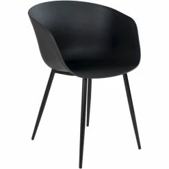 House Nordic Roda Stühle - 2er-Set - 2er-Set: 53x54,5x79 Cm - Schwarz