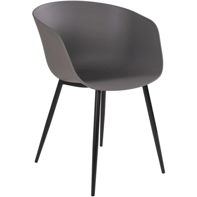 House Nordic Roda Stühle - 2er-Set - 2er-Set: 53x54,5x79 Cm - Grau