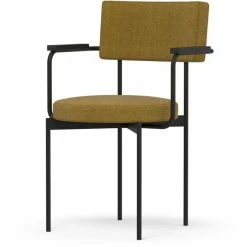 HK Living Dining Chair Stuhl Mit Armlehnen - 56x54x81 Cm - Goldhawk