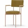 HK Living Dining Chair Stuhl Mit Armlehnen - 56x54x81 Cm - Goldhawk