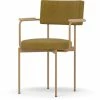 HK Living Dining Chair Stuhl Mit Armlehnen - 56x54x81 Cm - Goldhawk