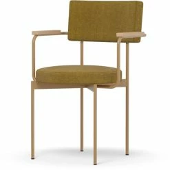 HK Living Dining Chair Stuhl Mit Armlehnen - 56x54x81 Cm - Goldhawk