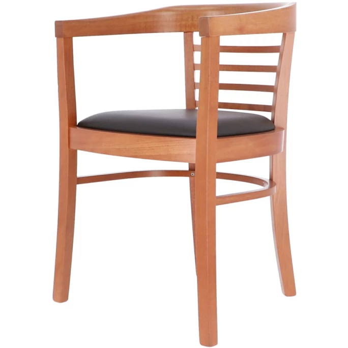 Jan Kurtz CHARLES Armlehnstuhl - 79x53x53 Cm - Kirschbaumfarben/dunkelbraun – Bild 2