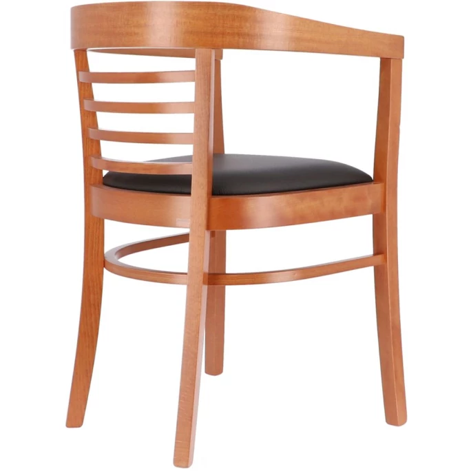 Jan Kurtz CHARLES Armlehnstuhl - 79x53x53 Cm - Kirschbaumfarben/dunkelbraun – Bild 4