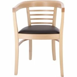 Jan Kurtz CHARLES Armlehnstuhl - 79x53x53 Cm - Natur/dunkelbraun