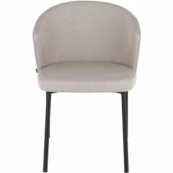 Jan Kurtz MILA Stuhl - 76x56x61 Cm - Schwarz/beige