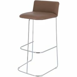 Jan Kurtz RAGNO Barhocker - 88x39x43 Cm - Chrom/taupe